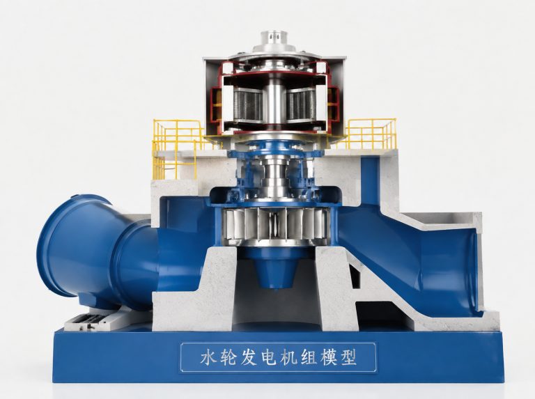 乌兰察布水轮发电机组剖视模型